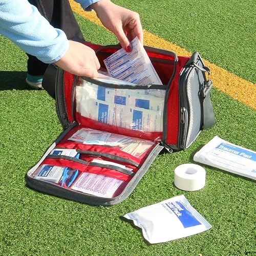 Miniatura 6 de 24/7 First Aid Kit de primeros auxilios para entrenadores, botiquín de primeros auxilios deportivos para entrenadores de baloncesto, béisbol,