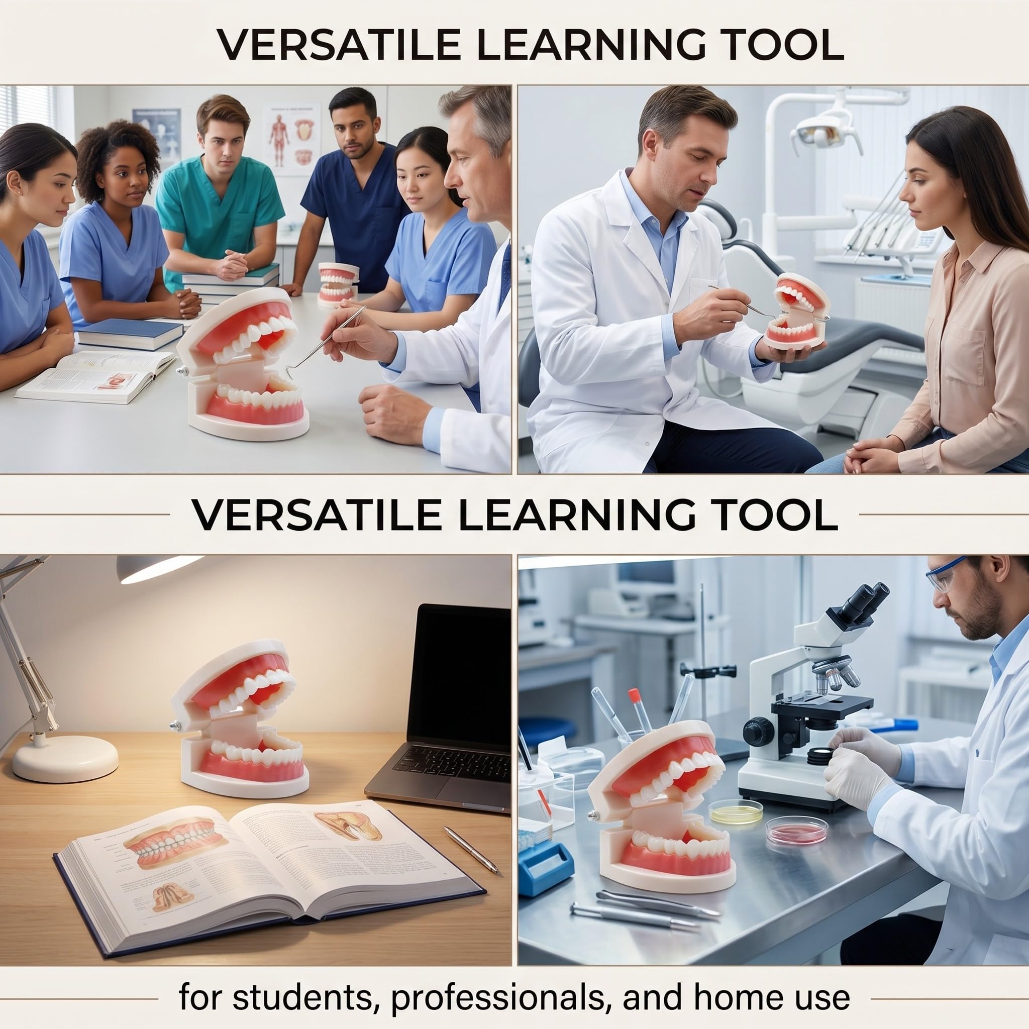 1 Pezzi Modello Di Denti Dentali Typodont, Materiale In Pvc Denti Di Ricambio Per Studi Dentistici, Studenti Di Odontoiatria