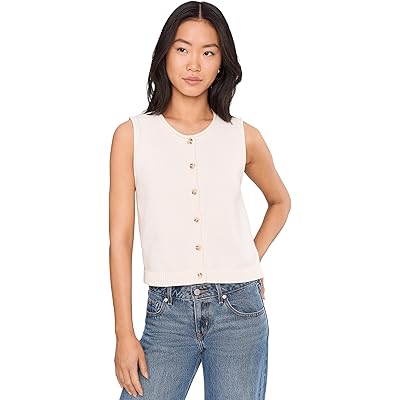 525 america Marianna Rolled Edge Button Front Vest