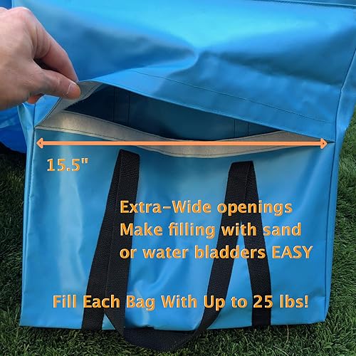 Miniatura 2 de Rise8 - Alforjas no restrictivas para estabilizar el túnel de agilidad del perro (azul)