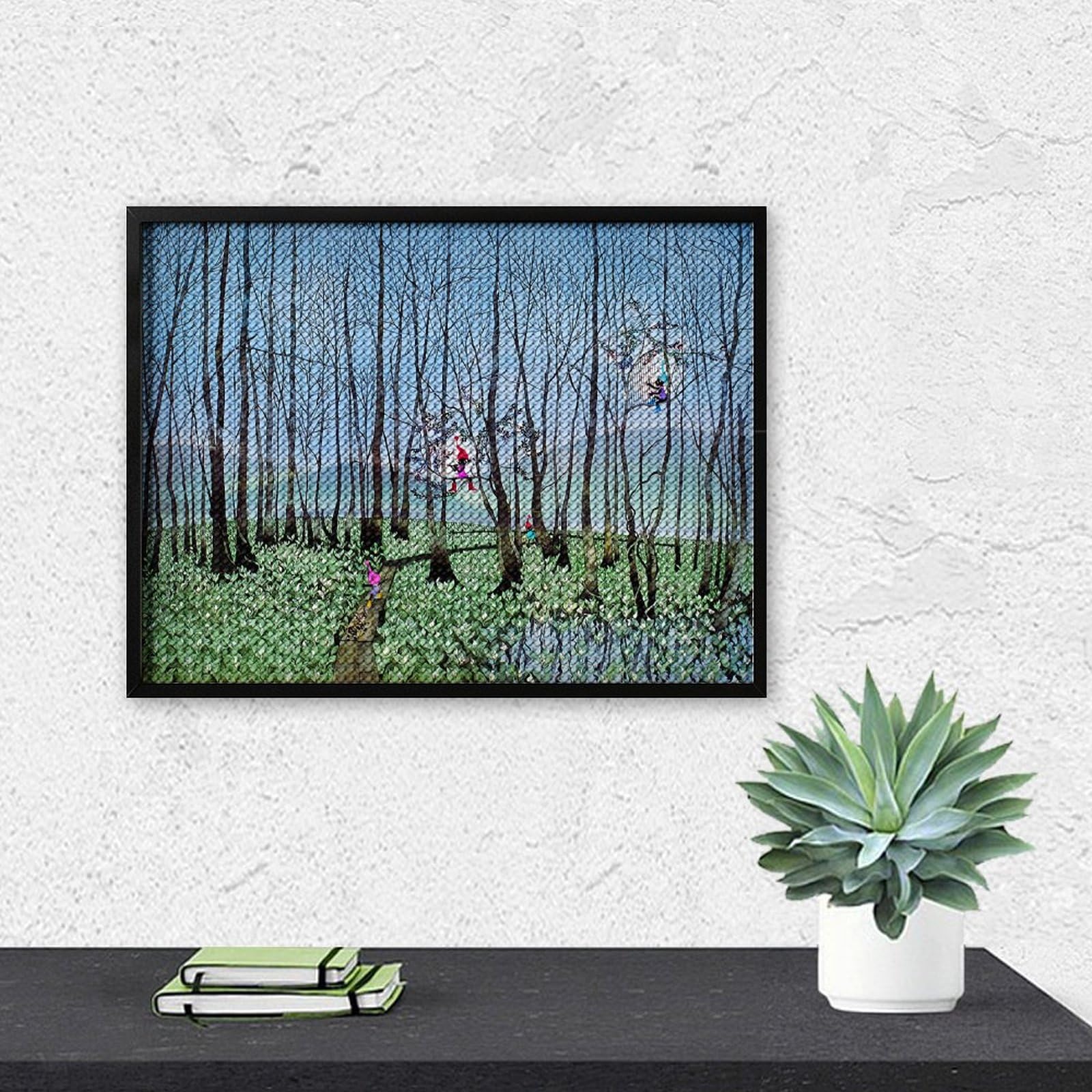 Amazon.co.jp: 藤城清治 刺巻湿原のミズバショウ ダイヤモンド画 5D