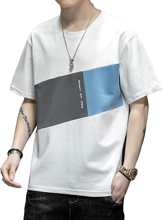 Amazon Tシャツ メンズ 夏服 半袖 トップス 大きいサイズ なつふく カジュアル ティーシャツ ファッション カットソー 薄手 涼しい 春 夏 Tシャツ カットソー 通販