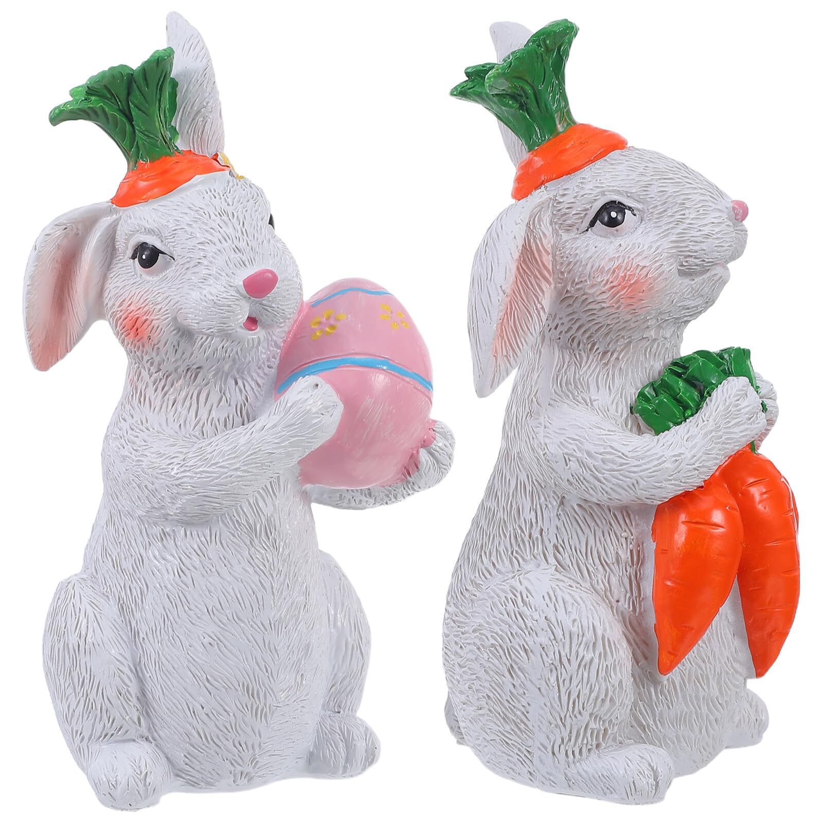 Lapins miniatures en résine Gadpiparty pour embellir le jardin et le bureau