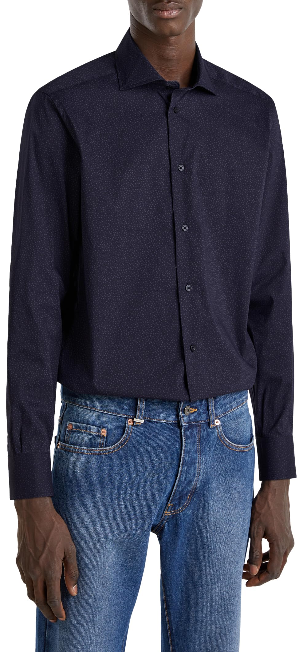 United Colors of Benetton Camicia 5jueuq04d Camisa Hombre (Pack de 1)
