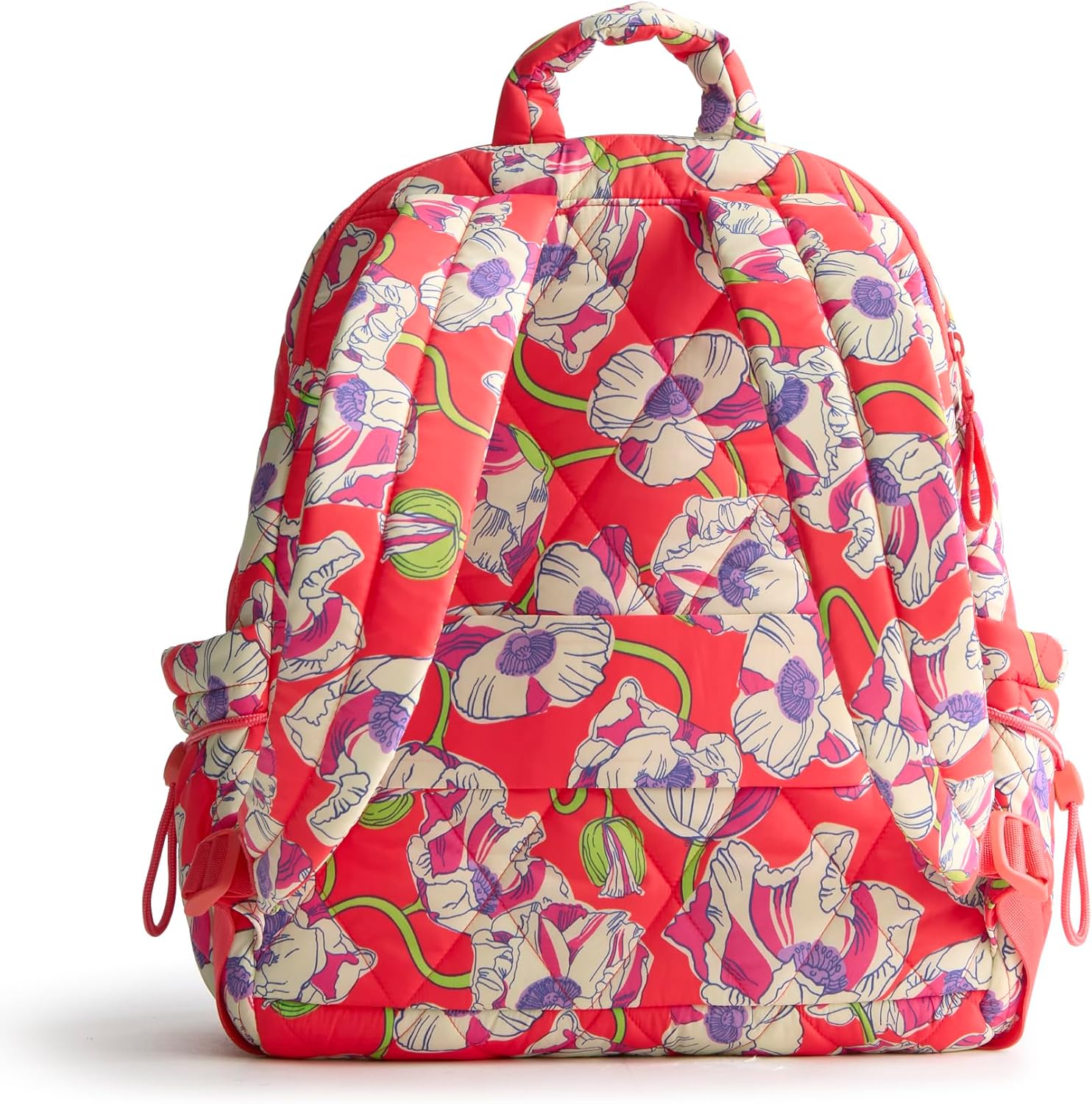 Vera Bradley Women's Featherweight Bancroft Backpack, Swirling Poppies, One Size