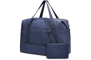 BAGSMART Large Smart Diaper Bag with Yoga Mat Buckle, Weekender Overnight Bag...