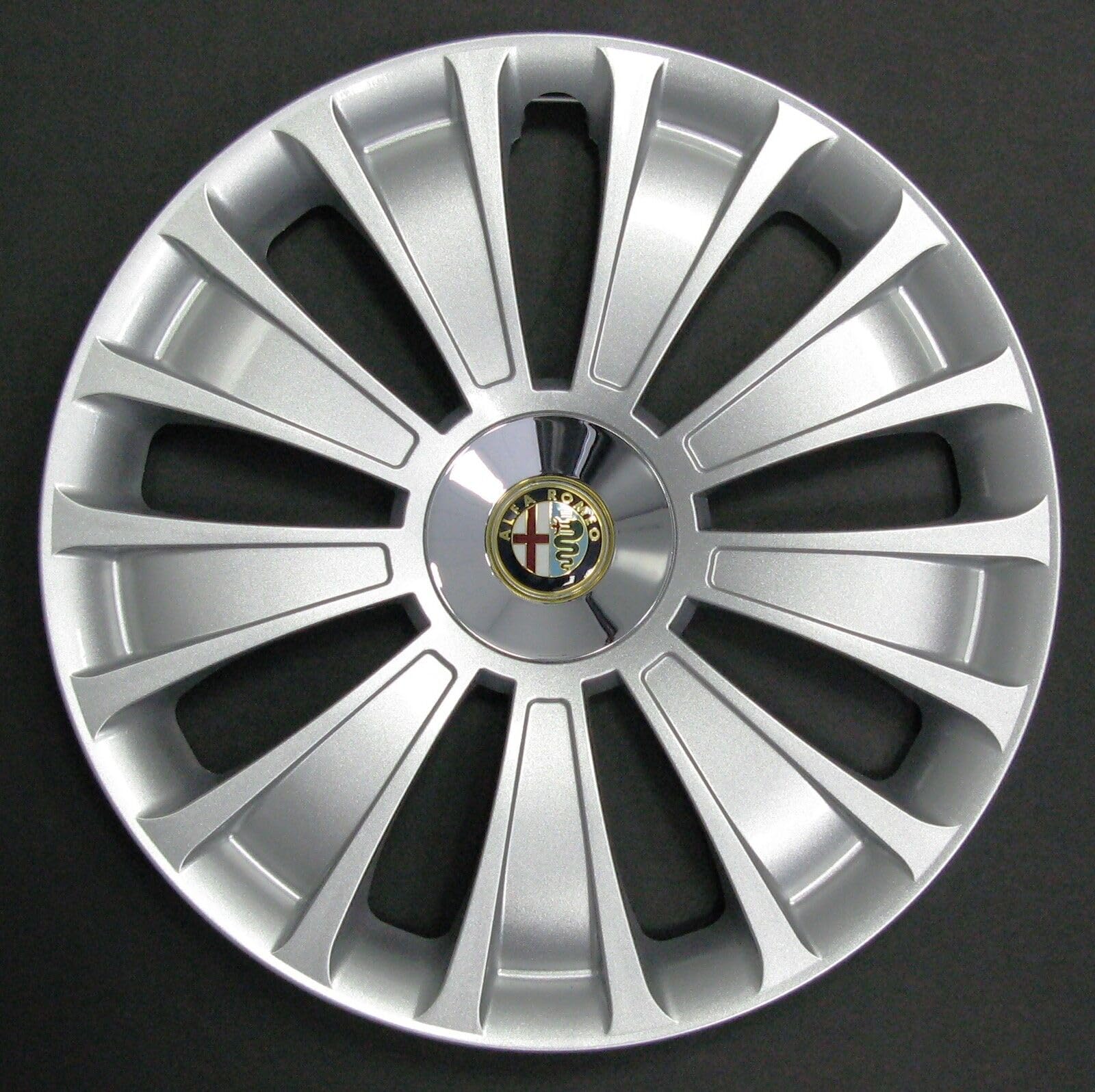 Kit di 4 copricerchi adattabili - per Alfa Mito - diametro 16" - non originali