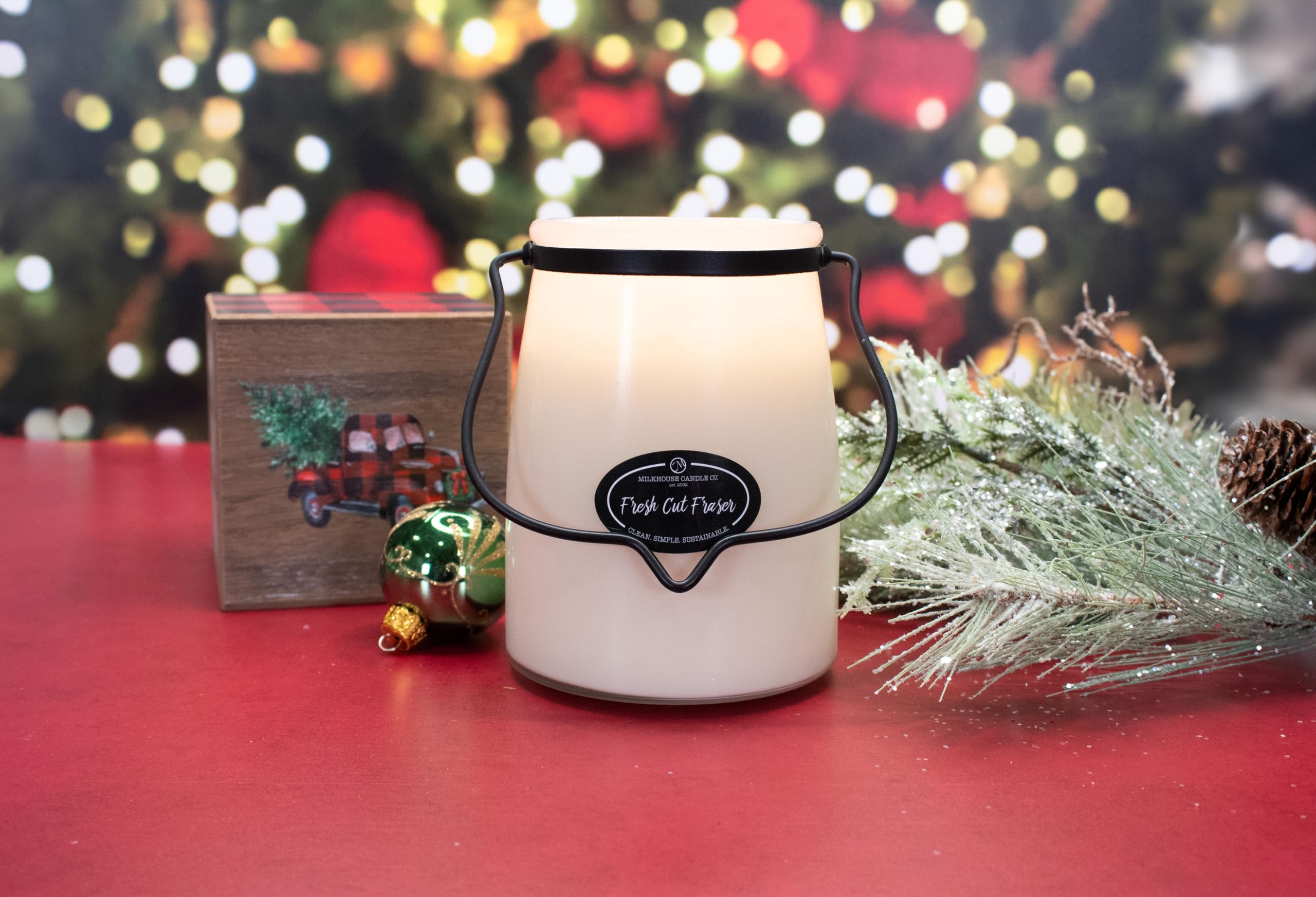 Milkhouse Candle Company, Creamery Glow Collection Sojakerze, Butterglas, Fraser, 625 ml