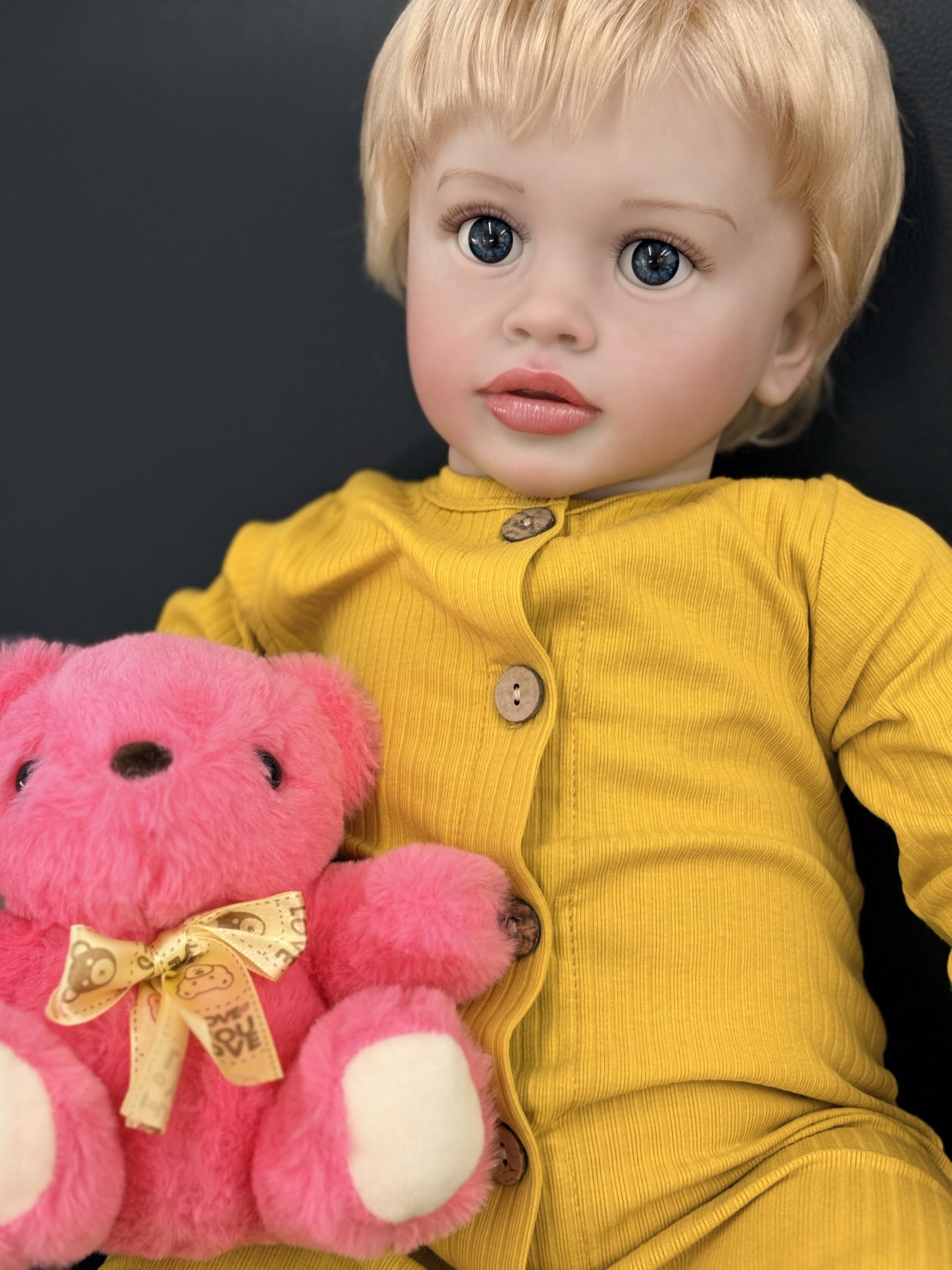 66 cm reborn-baby lalka dziewczyna otwarte oczy realistyczne lalki noworodka | Realistyczne ręcznie ukorzenione włosy, miękki korpus z tkaniny i winylowa głowa i kończyny