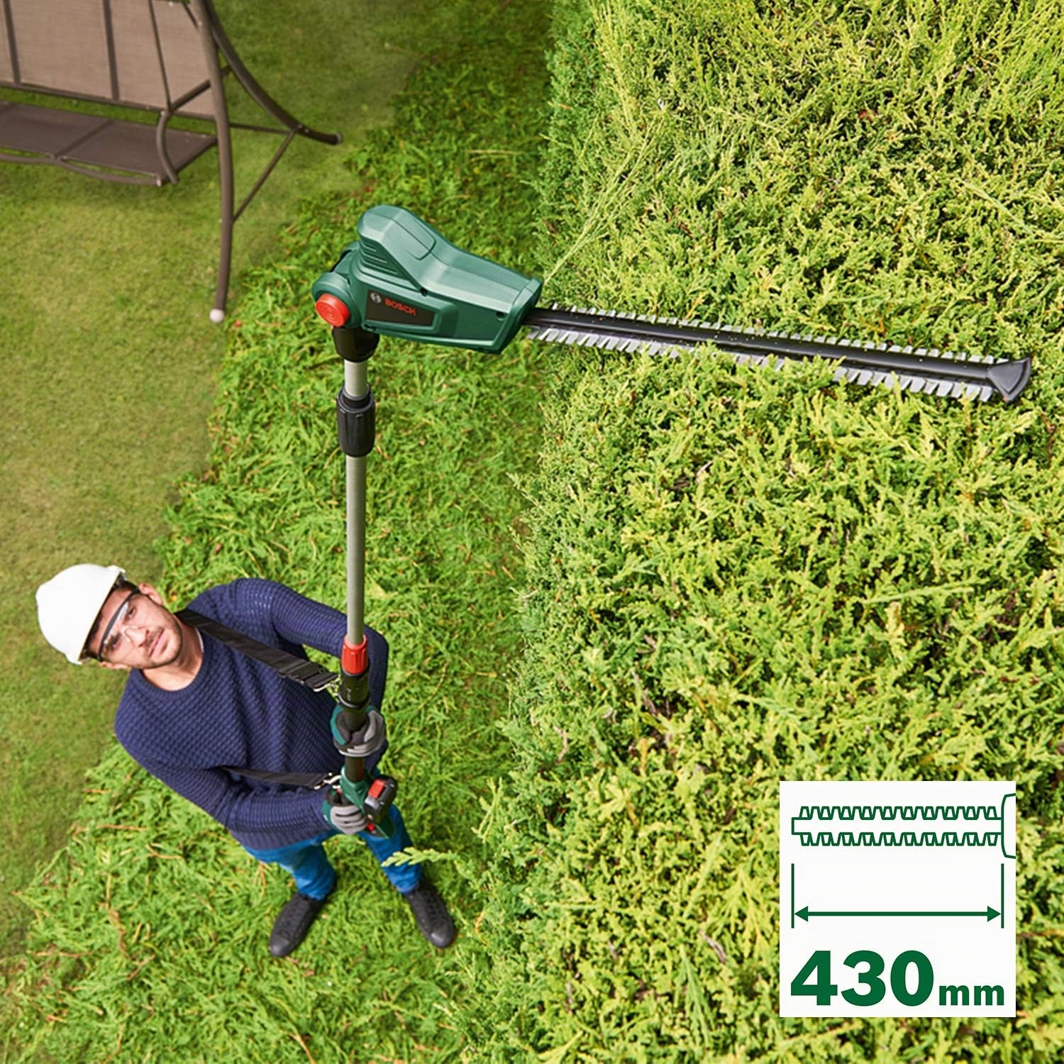 Bosch UniversalHedgePole 18 taille-haies télescopique sans fil 18V