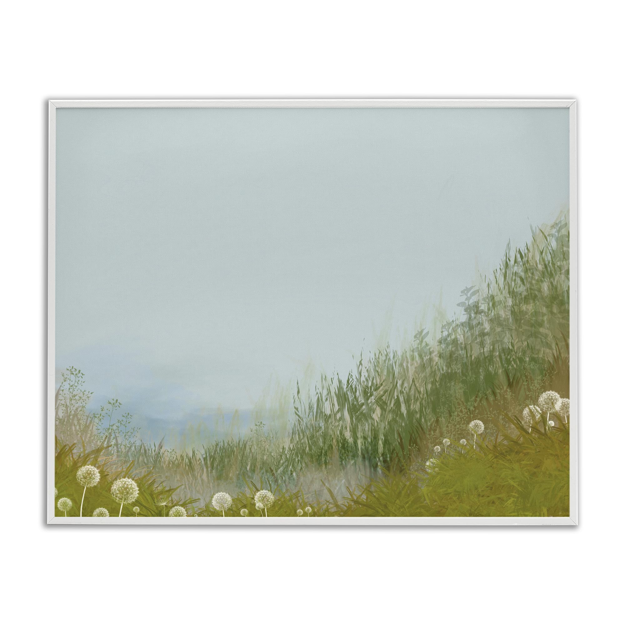 Misty Meadow Hill Renel Peters Cadre Giclée Stupell Industries 28x36 cm