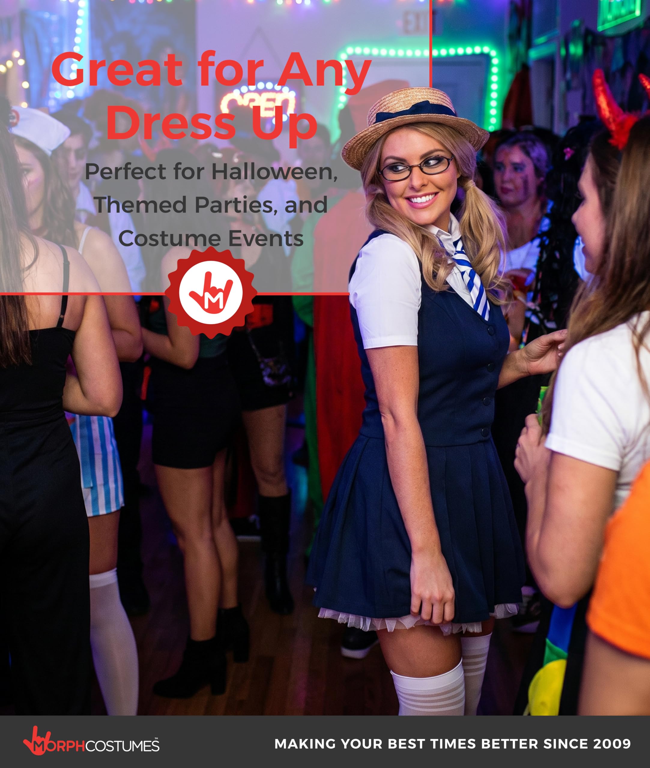 Fun Shack Disfraz Colegiala Mujer, Disfraz Escolar Halloween Mujer