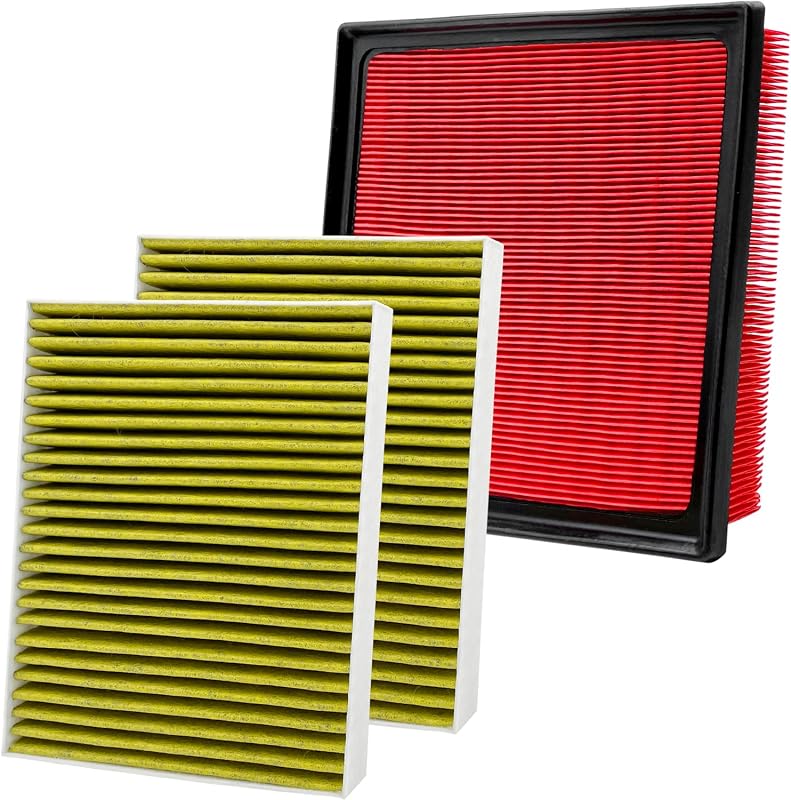 Kit de filtros de ar do motor e cabine Capume para Toyota e Lexus – 3 peças