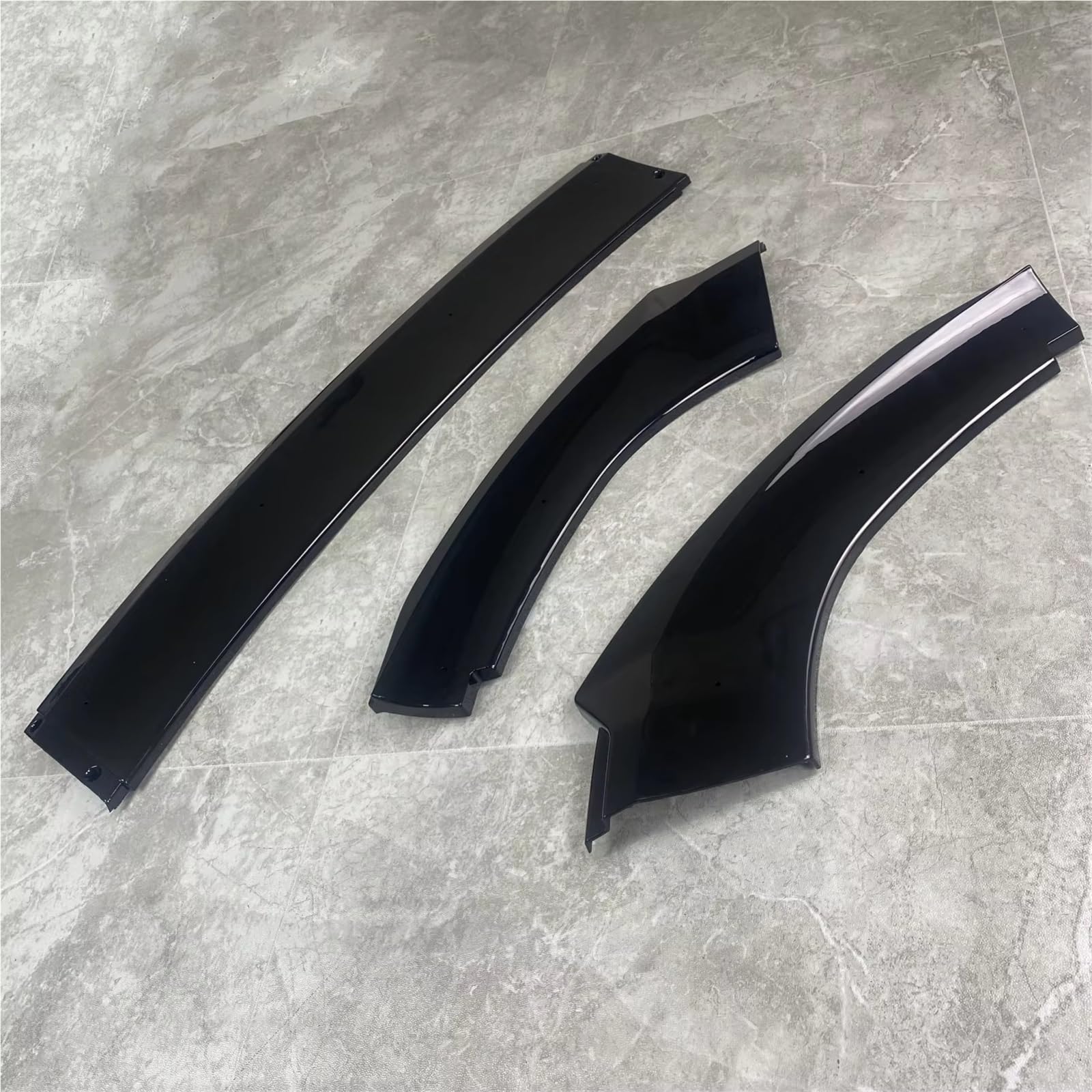 Parachoques Delantero Coche Spoiler Separador Labios Parachoques Delantero Negro Brillante 3 Piezas para Seat para Leon MK2 para Cupra R 09-12 Kit Facelift Tuning Kit lip