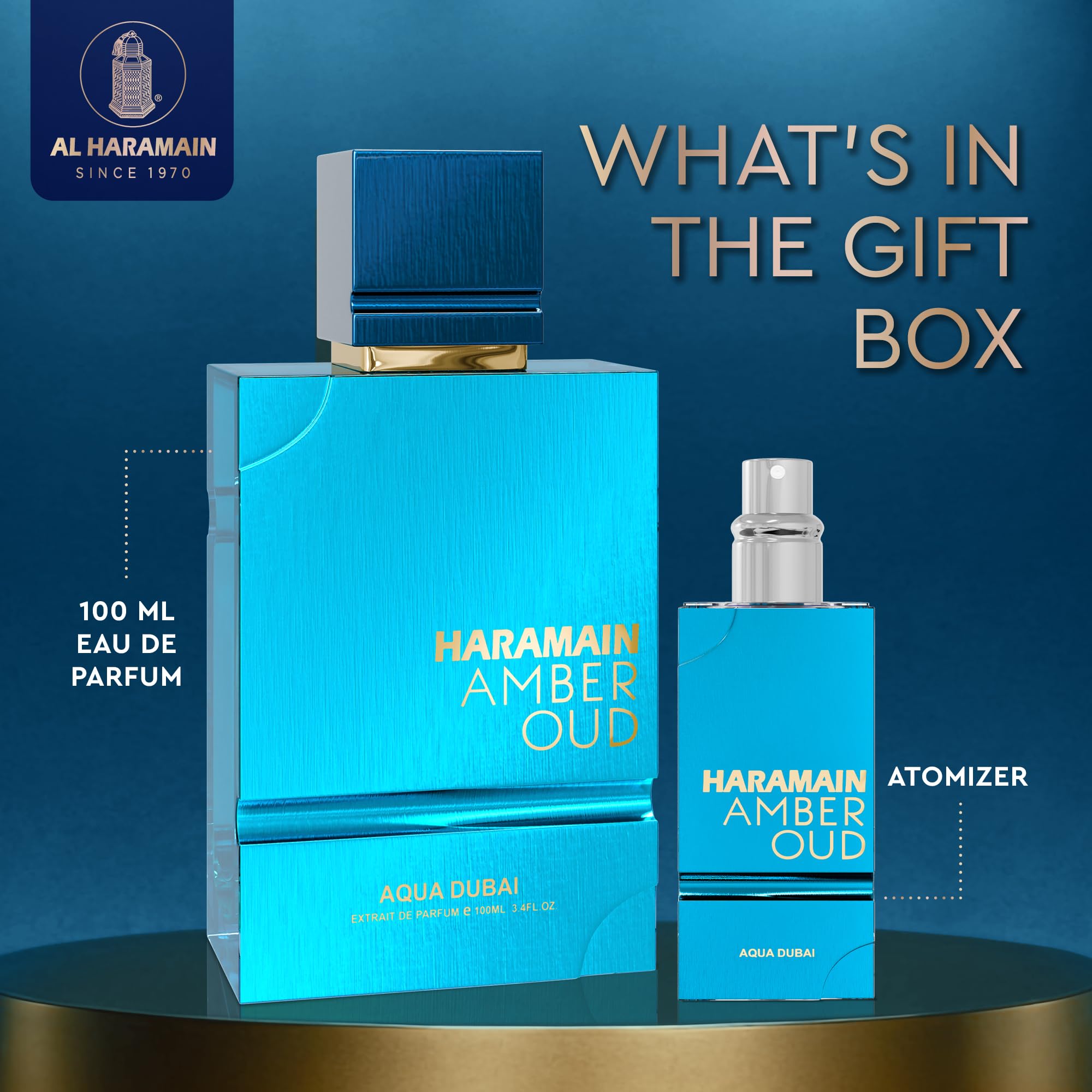 Amazon.com : Al Haramain Amber Oud Eau de Parfum – Aqua Dubai