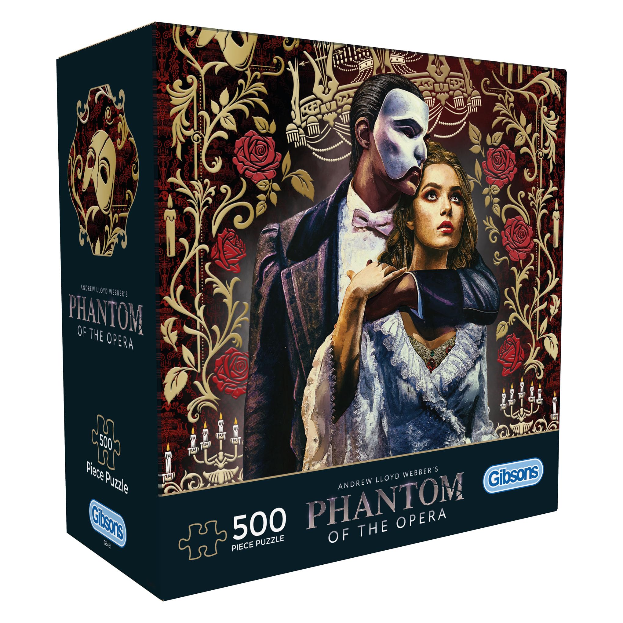 Gibsons Phantom of the Opera 500 Piece Jigsaw Puzzle for Adults - Premium Sustainable Puzzle Made in the UK