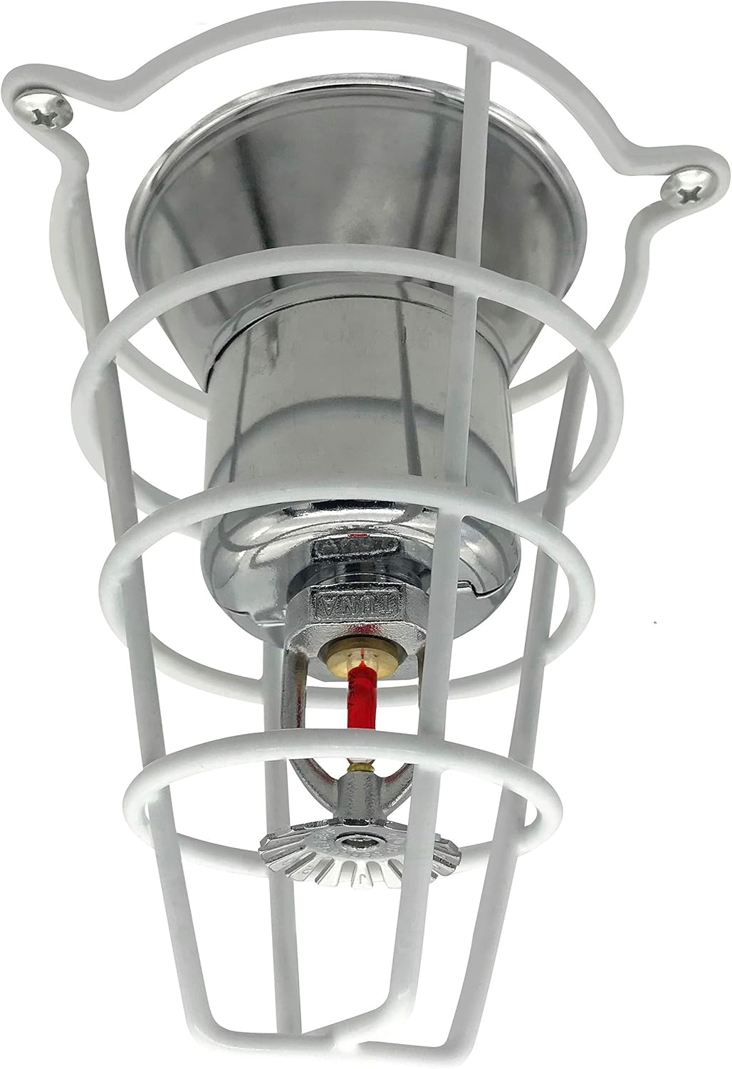 Fire Safety White Fire Sprinkler Head Guard for Both 1/2 & 3/4
