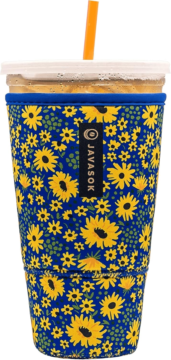 Sok It Java Sok Reusable Neoprene Insulator Sleeve for Iced Coffee Cups