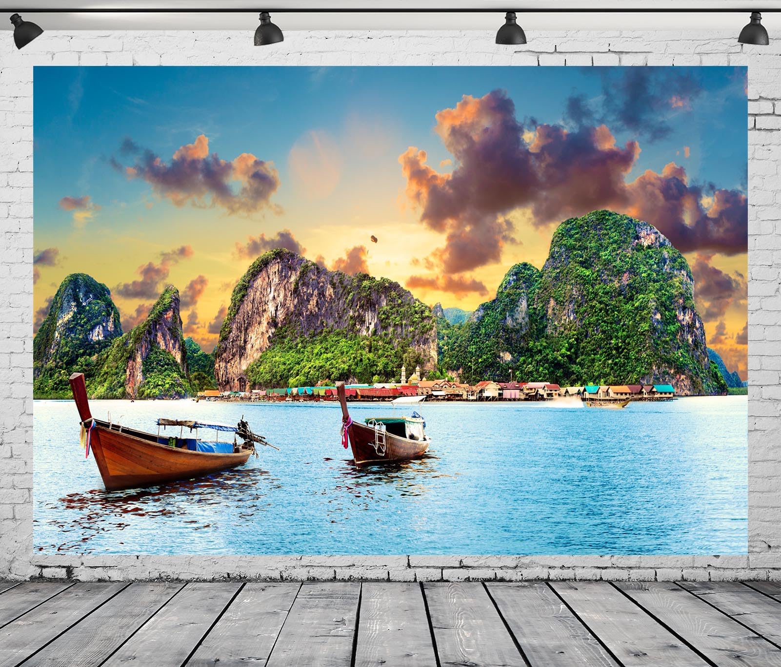 CORFOTO 150x130CM Scènes Naturelles Tapisserie Thailand