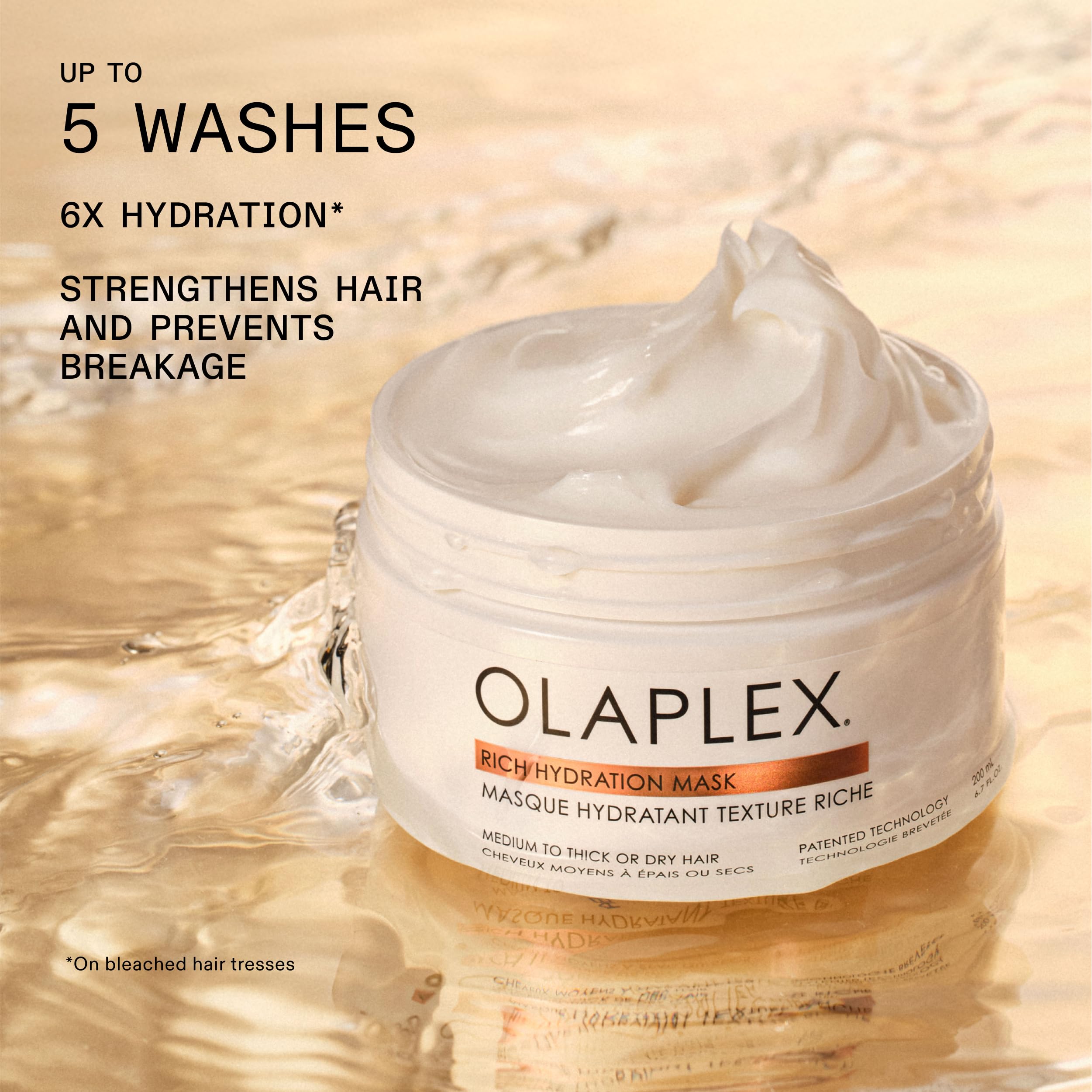 Olaplex Rich Hydration Mask: Cuticle Sealing Mask | Hydrate & Control Frizz | For Dry or Medium to Coarse Hair, 200 ml / 6.7 Fl Oz