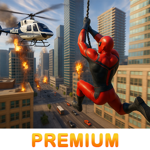 Fliegender Spinnenheld Seil Vice City - Premium