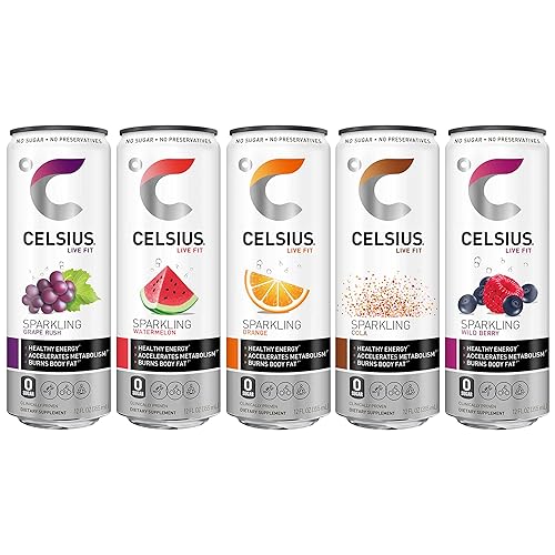 Miniatura 3 de Bebida reductora de calorías Celsius latas de 12 onzas 12-paquete 12 Assorted