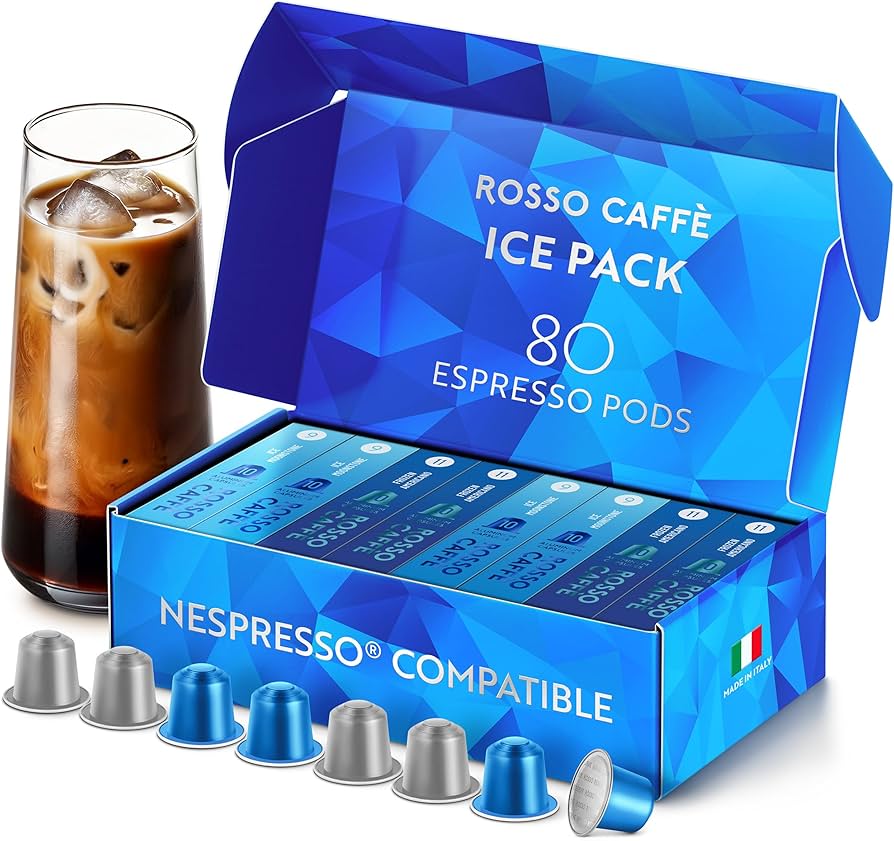 Amazon.com: ROSSO CAFFÈ Espresso Coffee Pods for Nespresso