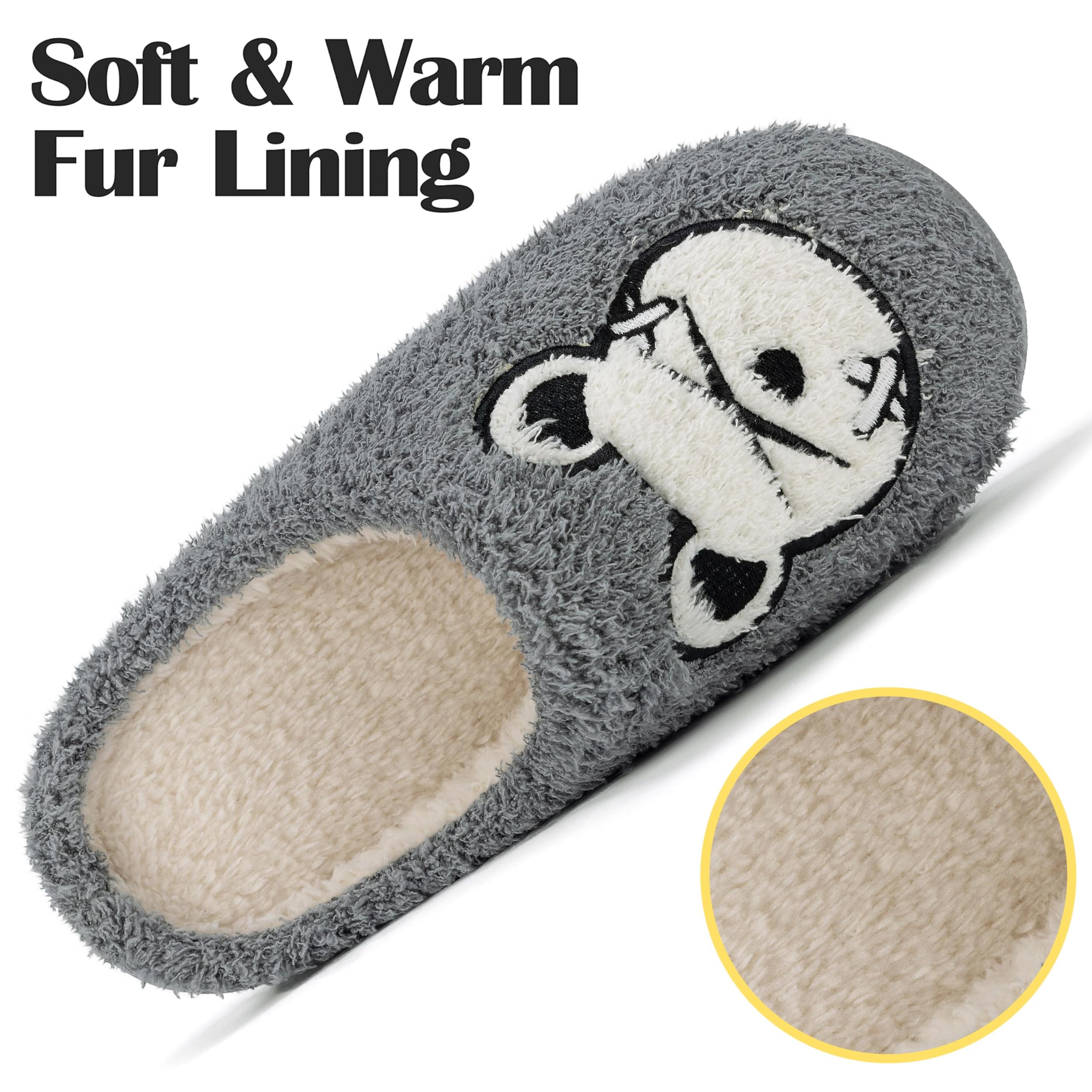 Mishansha Pantofole Donna Uomo Inverno Antiscivolo Caldo Comode Ciabatte da Casa Taglia 36-46 EU