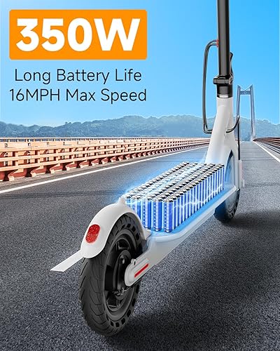 Miniatura 26 de Electric Scooter Adults, Powerful 350W E-Scooter, Max 19 Mph & 15-19 Miles Range Scooters, Folding Scooters with 8.5" Solid Tires, Commuting Scooter