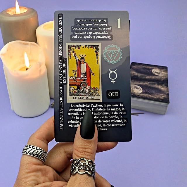 Foto 7 de 8 de Witchy Cauldron Cartas de Tarot para Principiantes con Significados (Francés)