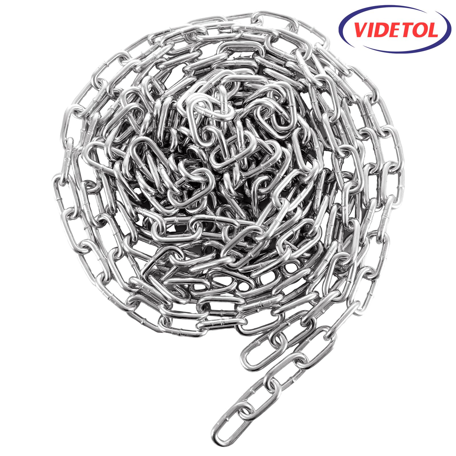 VIDETOL 6 Metres Length Steel Chain, 5mm Heavy Duty Chain Link - Image 4