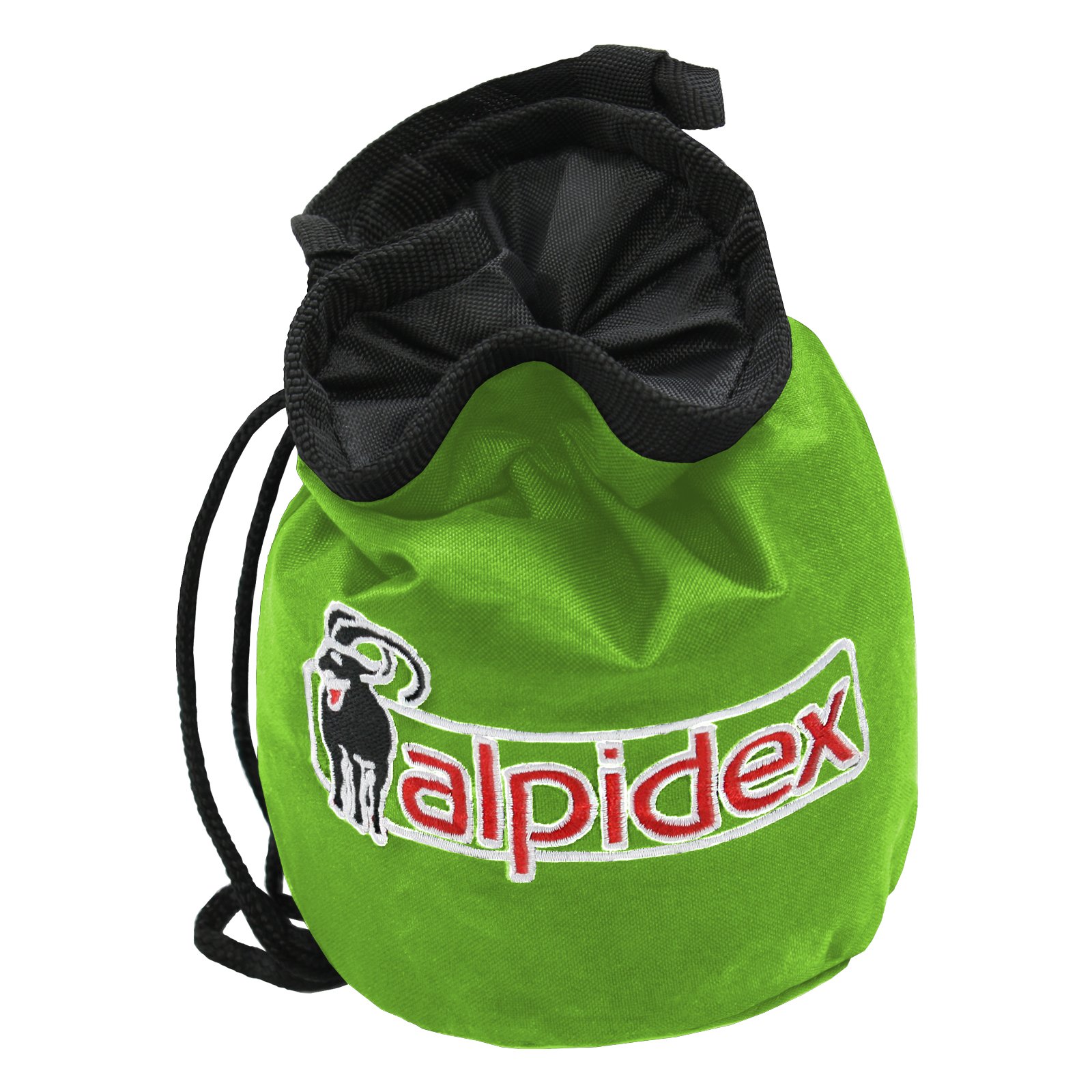 ALPIDEX Bolsa de Tiza Ajustable con cinturón, Bolsa de Tiza para Escalada, Gimnasia, Levantamiento de Pesas, Color Verde