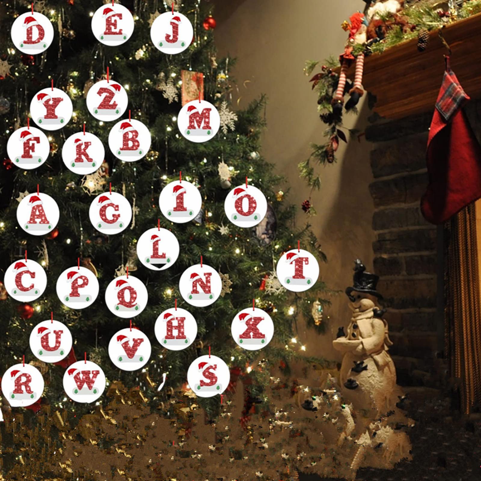 Letters Alphabet Christmas Tree