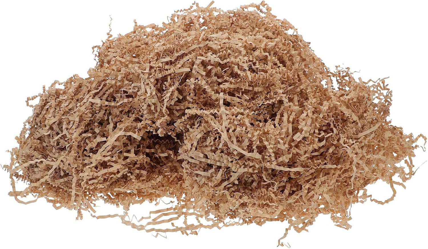 PERSELOSO Crinkle Cut Raffia Paper Shred Filler 1kg Kraft Brown Basket and Box Filling Decorative Wrapping Paper for Party, Christmas, and Birthday Packaging