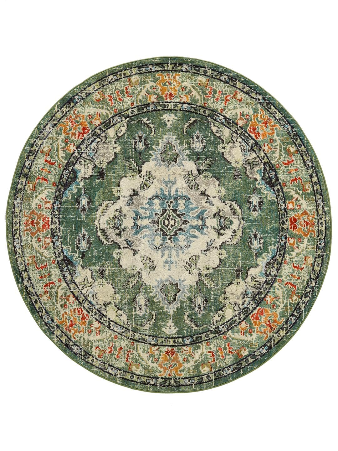 RugVista Leia Teppich, Ø 200 cm, Grün