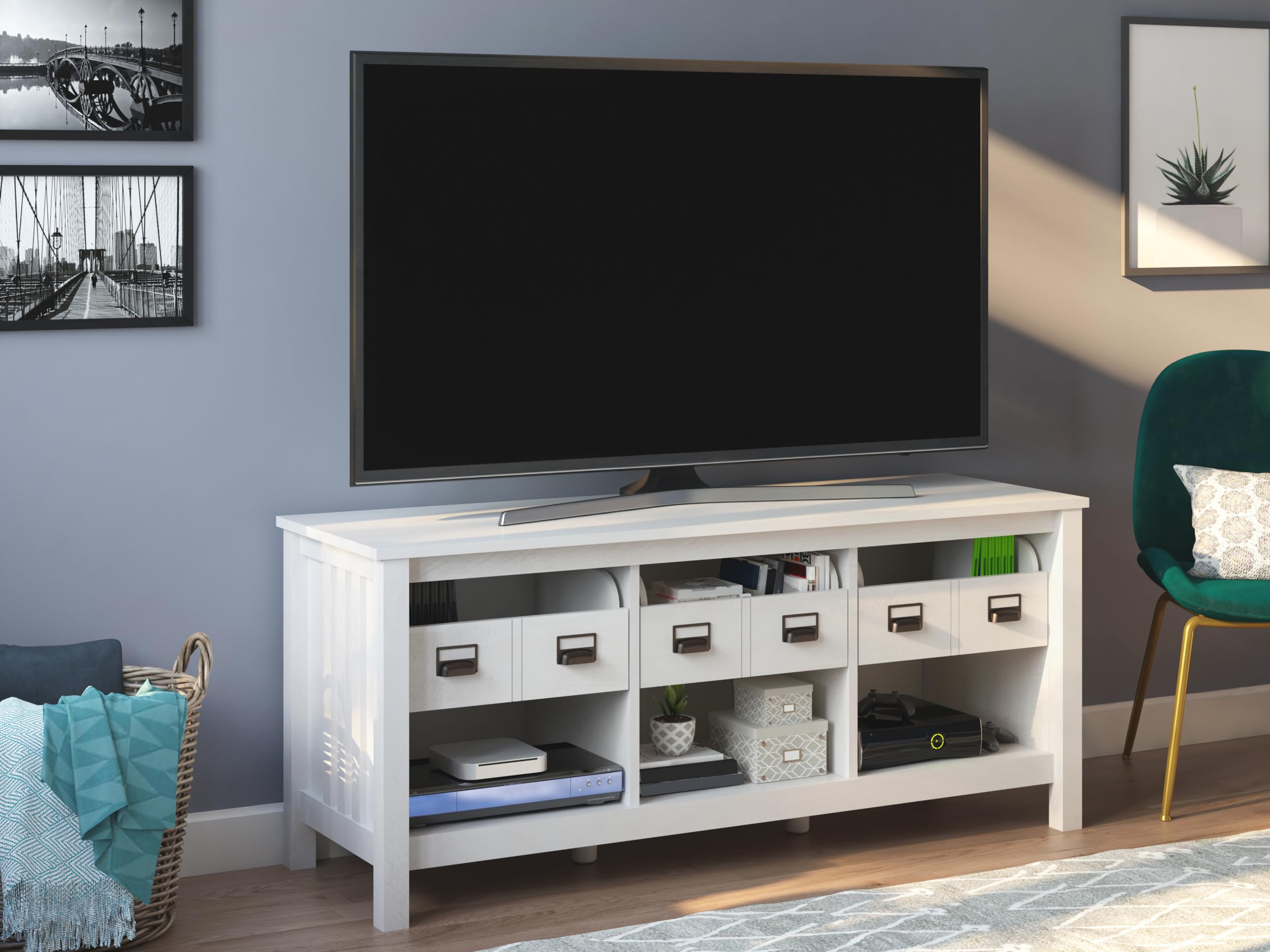 Amazon.co.jp: Ameriwood Home Adams テレビスタンド 最大64インチの 