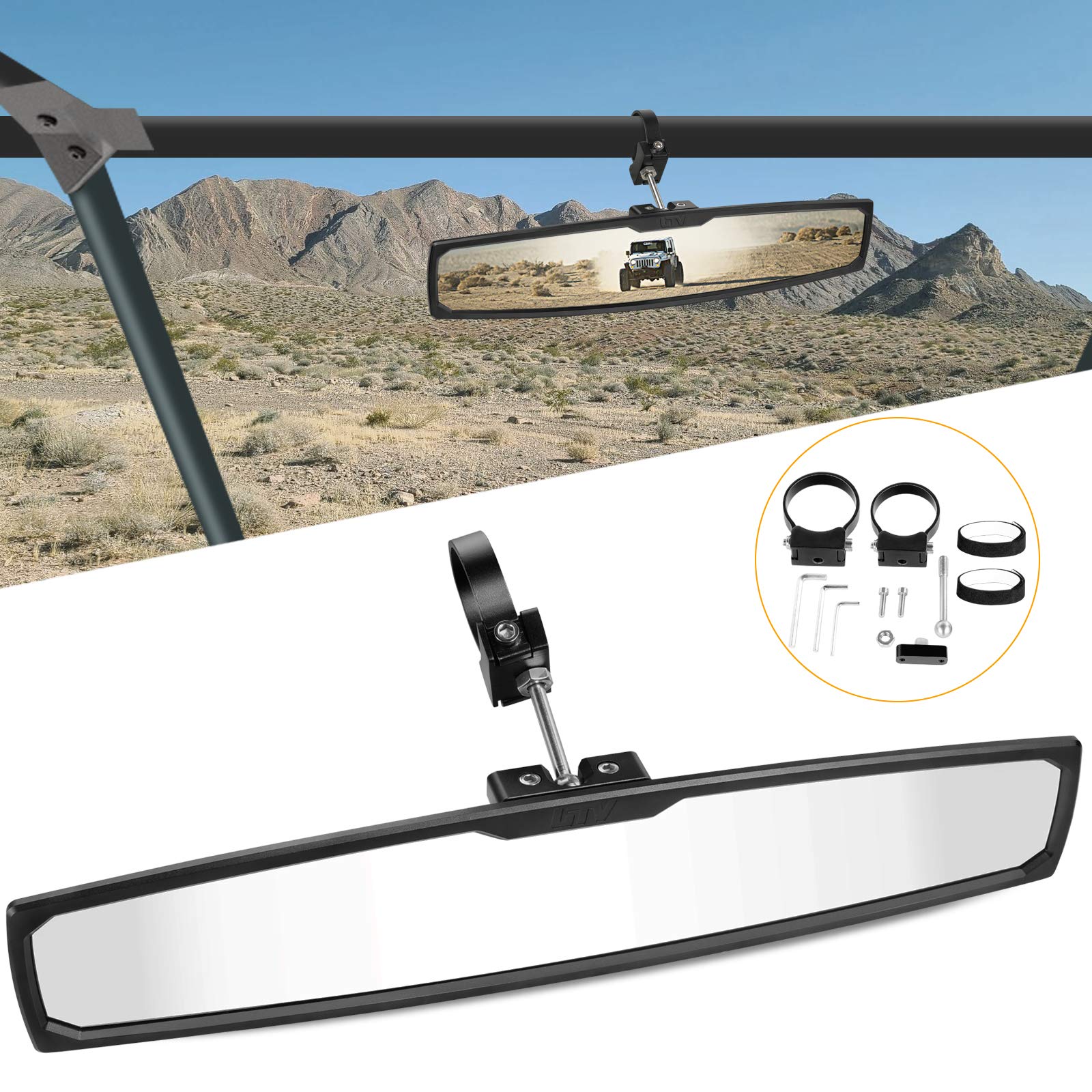 Buy Nirider UTV Rear View Mirror 16 Inch Rearview Mirror with 1.75 and