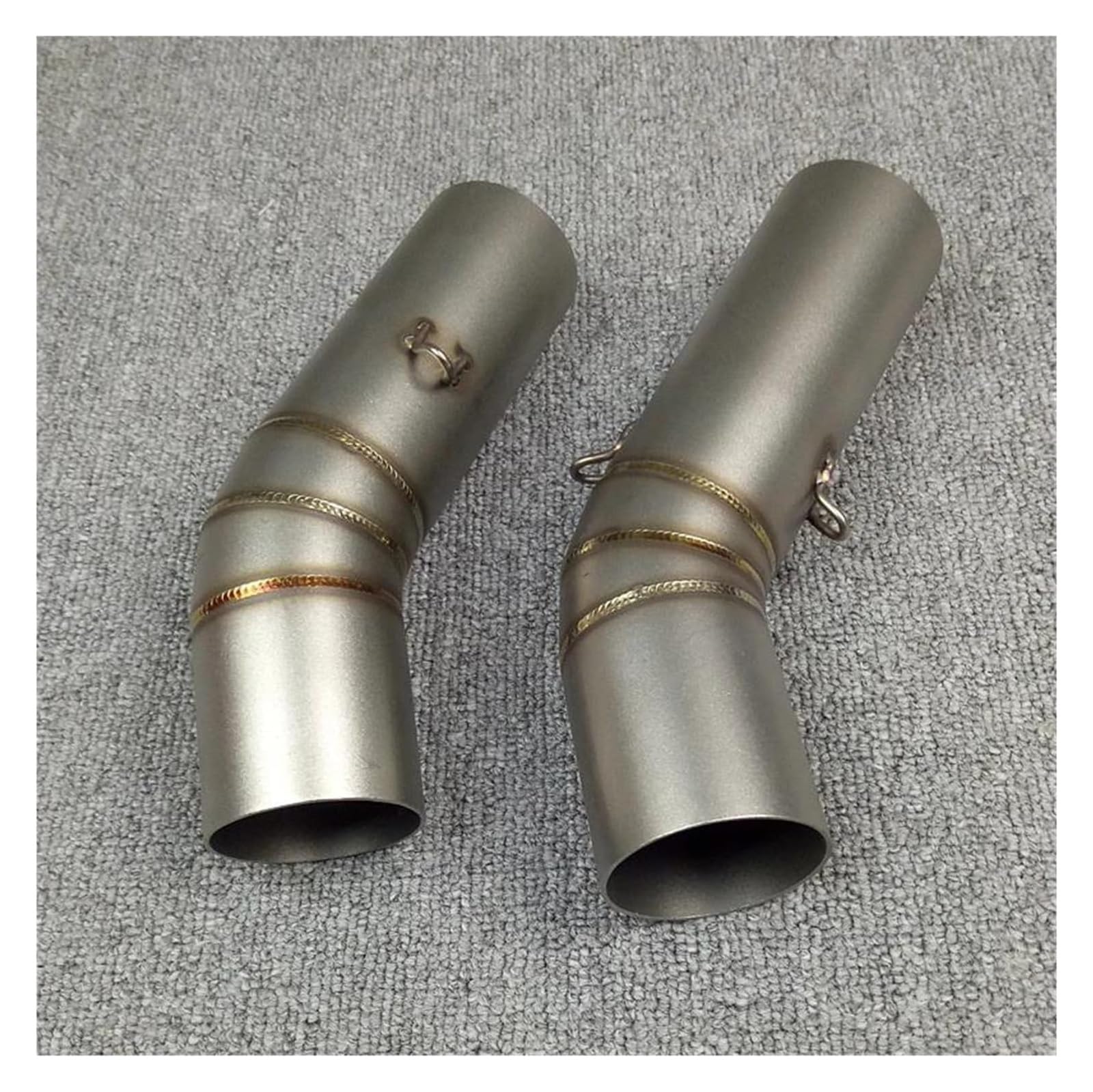 Motorrad Auspuff Tube Für Ducati Für 848 Connect Muffler Link Moto Zubehör Slip-On Motorrad Auspuff Mittelrohr Runder Schalldämpfer Auspuff