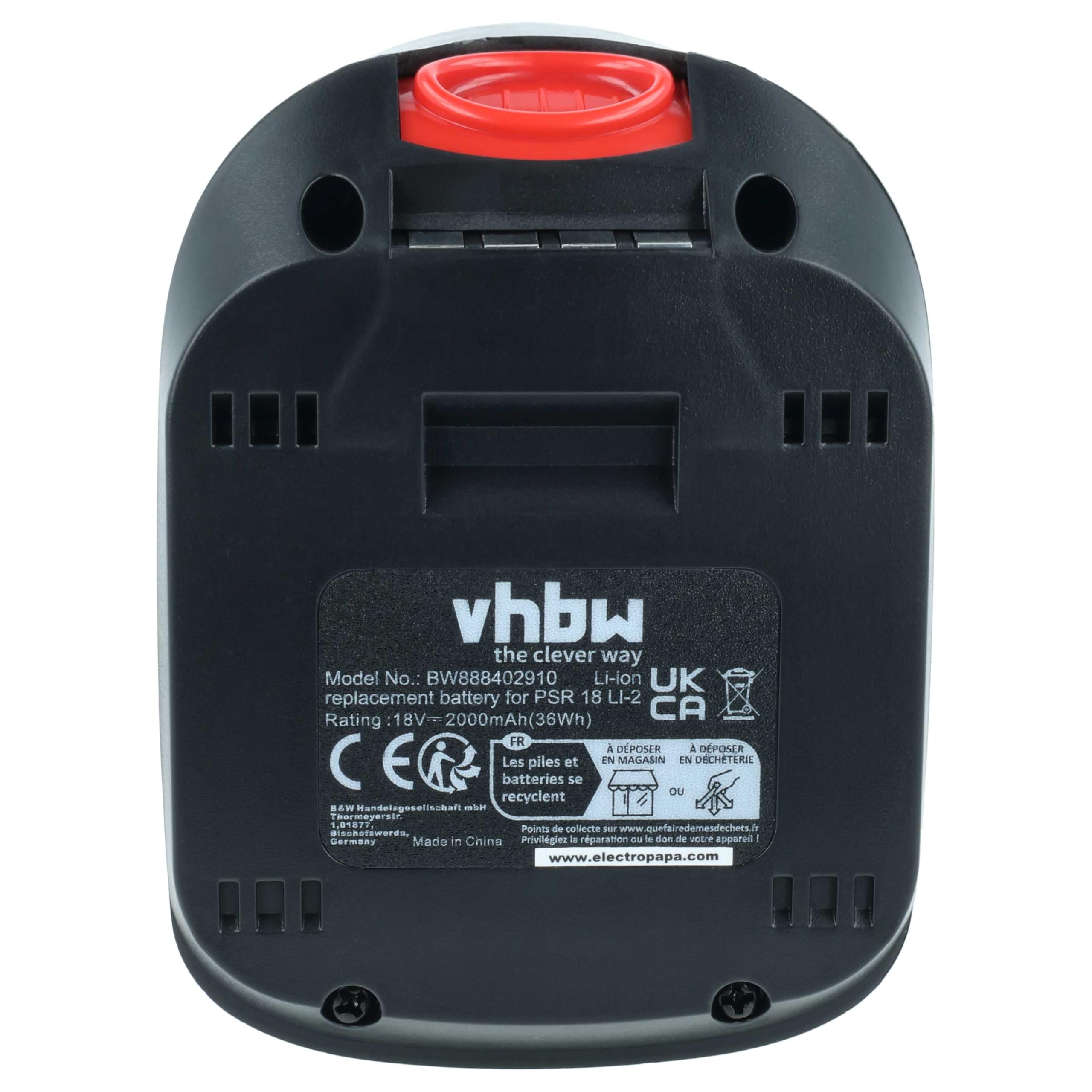 vhbw Batterie Compatible avec Bosch AdvancedDrill 18