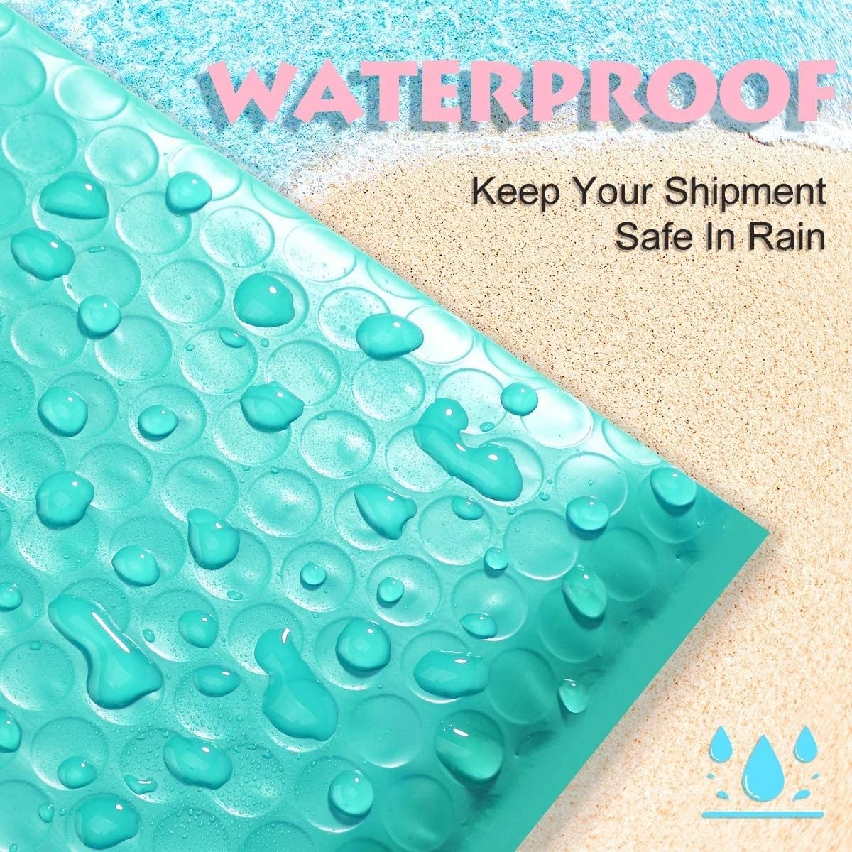 Paquete de entrega de 100 piezas Empaquetado Sobre de burbuja azul Rosa Suministros para pequeñas empresas Bolsas de envío para empacar productos Envíos publicitarios Wrap-Light pink, 15 * 18 cm