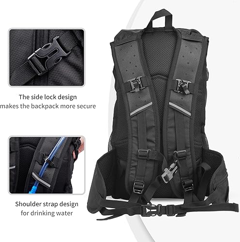 Miniatura 6 de Naturehike Hydration Backpack with 2L Water Bladder, Lightweight 20L Hydration Pack with Waist Protector for Running, Cycling, Hiking, Biking,