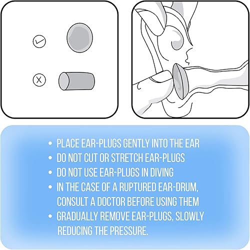 Miniatura 6 de Tapones para los oídos de silicona moldeada, paquete de 4 unidades, suaves, personalizados, cómodos tapones para los oídos impermeables para