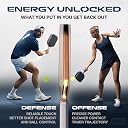 JOOLA Pro V Pickleball Paddle - 14mm/16mm - Raw Carbon Fiber Textured Surface - Enhanced Frame & Propulsion Core, USAPA & UPA-A Certified, NFC Chip Enabled, Premium Control & Lightweight Performance gallery image