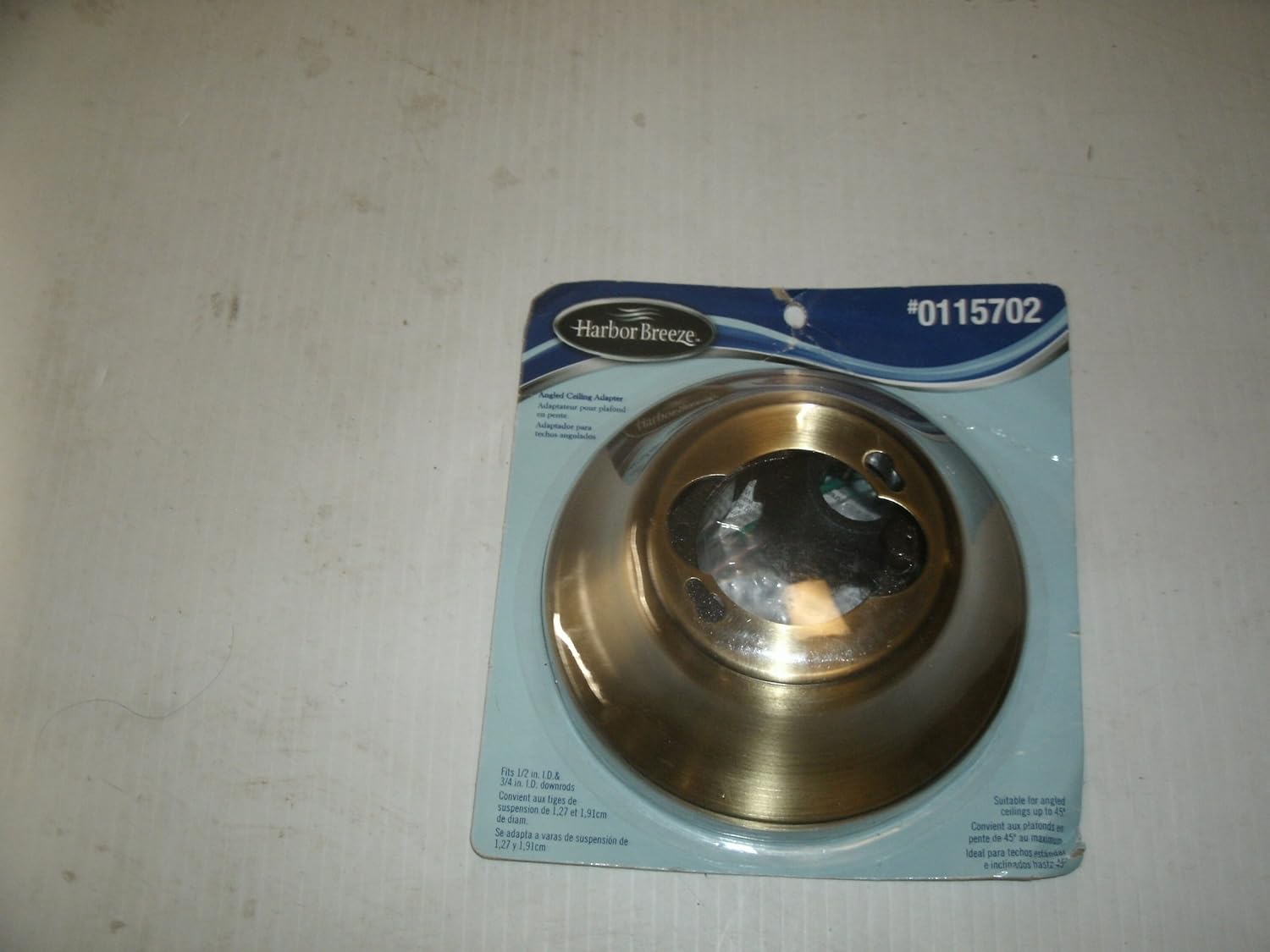 Harbor Breeze Ceiling Fan Angled Mount Adapter Item115702 Model FAC4 UPC 080629477650