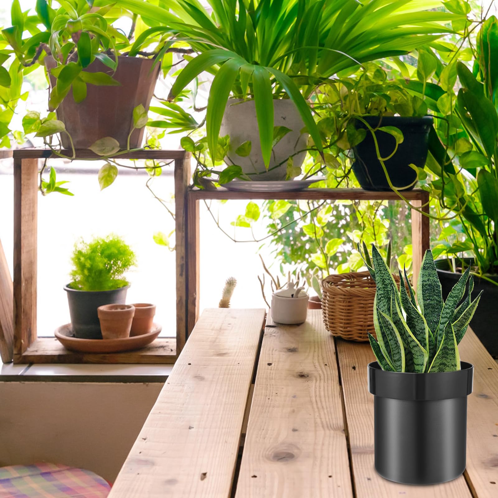 Vaso Fiori Con Nascondiglio Segreto - Cassaforte Invisibile Per Soldi E Chiavi, Grigio - Foto 7