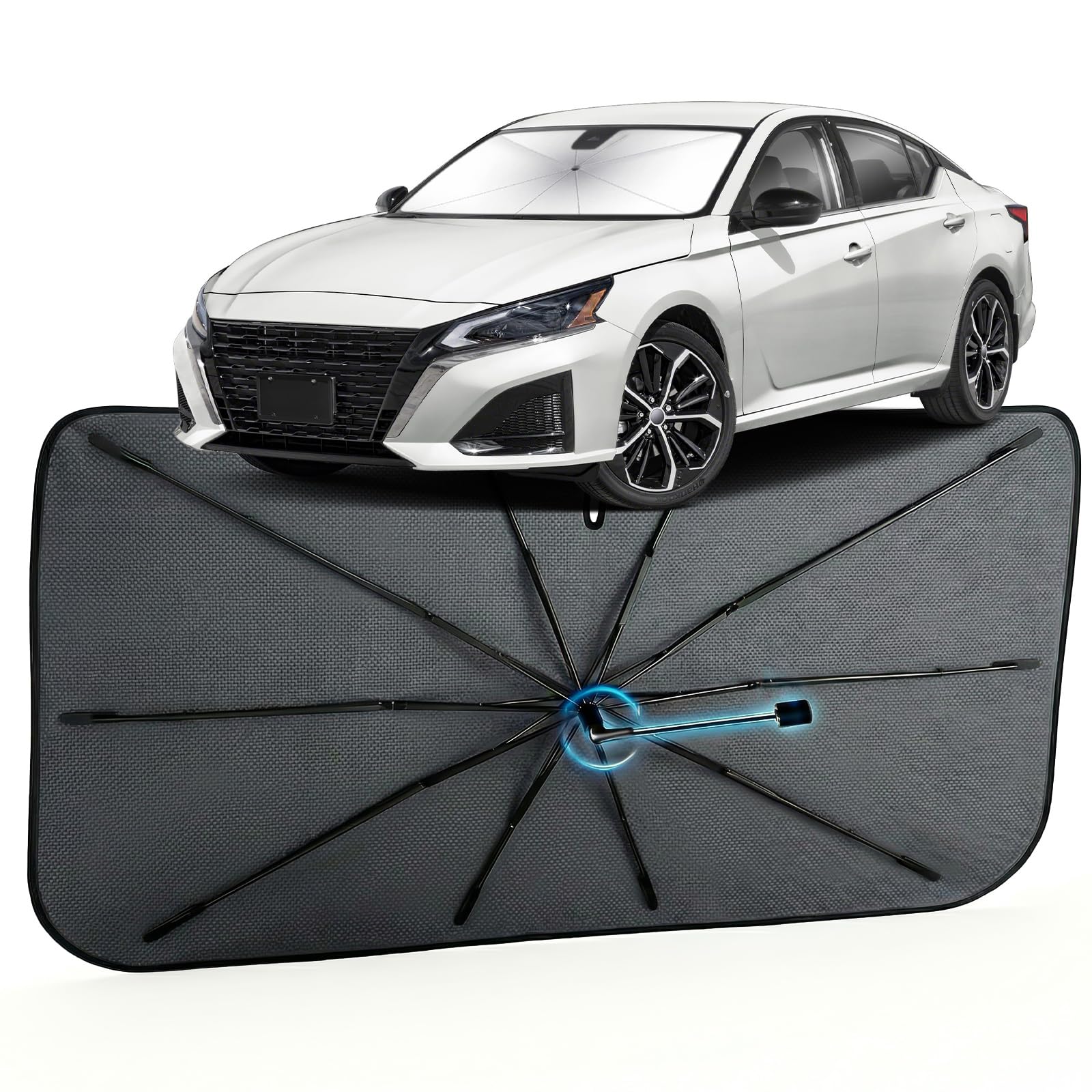 Car Windshield Sun Shade Umbrella for Nissan Altima 2019-2026, 1:1 Fit