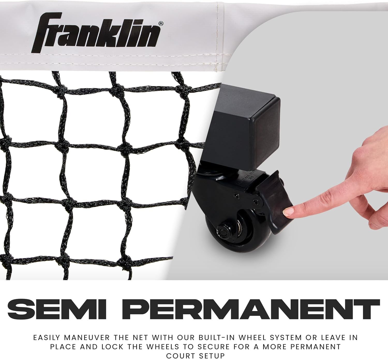 Franklin Sports Dink Pickleball Net - Portable 5' Foot Outdoor Pickleball Net for Regulation Court - Portable Aluminum Construction + Carry Bag for Driveway, Backyard + More