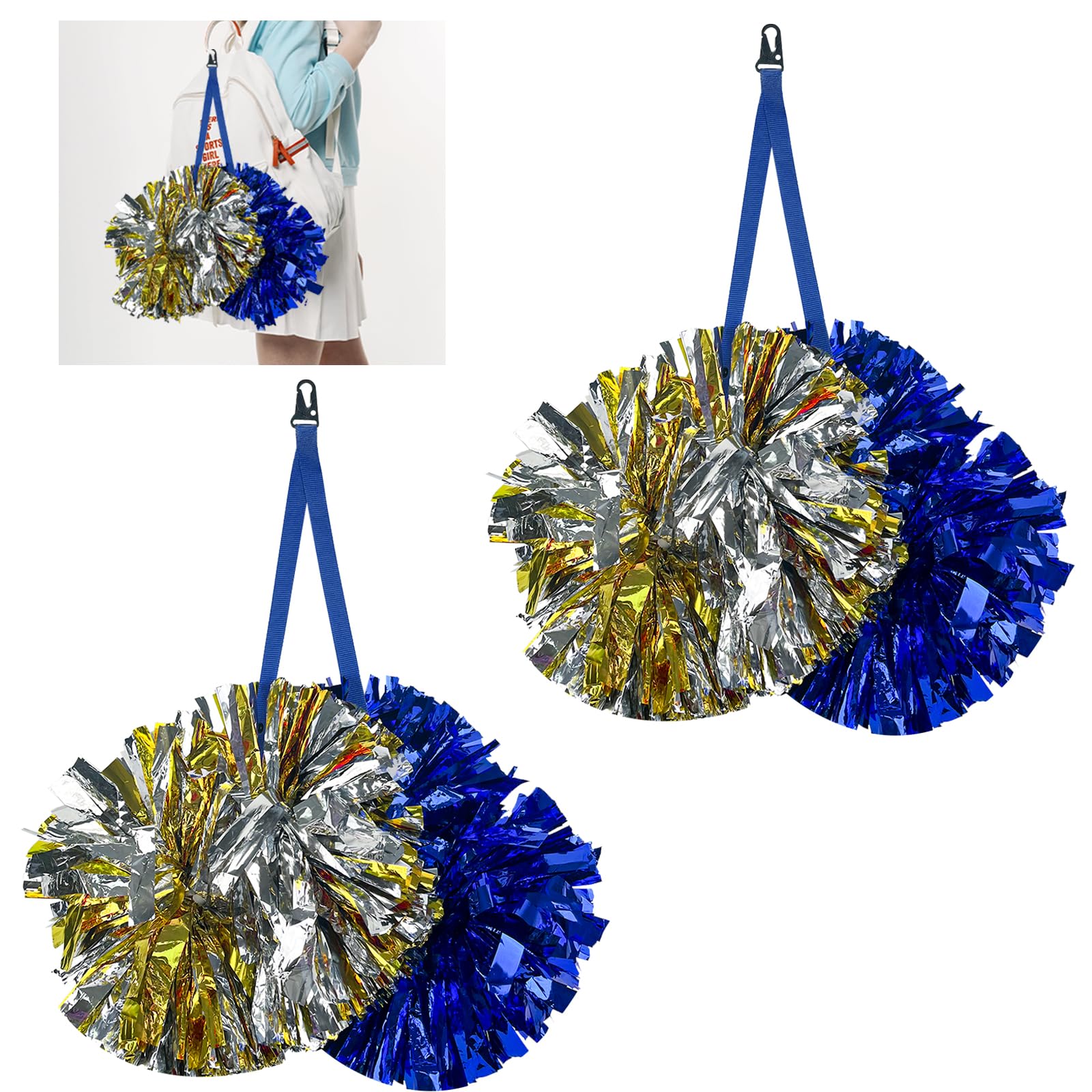 Supporto Per Pompon Da Cheerleader - Porta Pompon Regolabile E Sicuro Per Zaino O Borsa - Foto 13