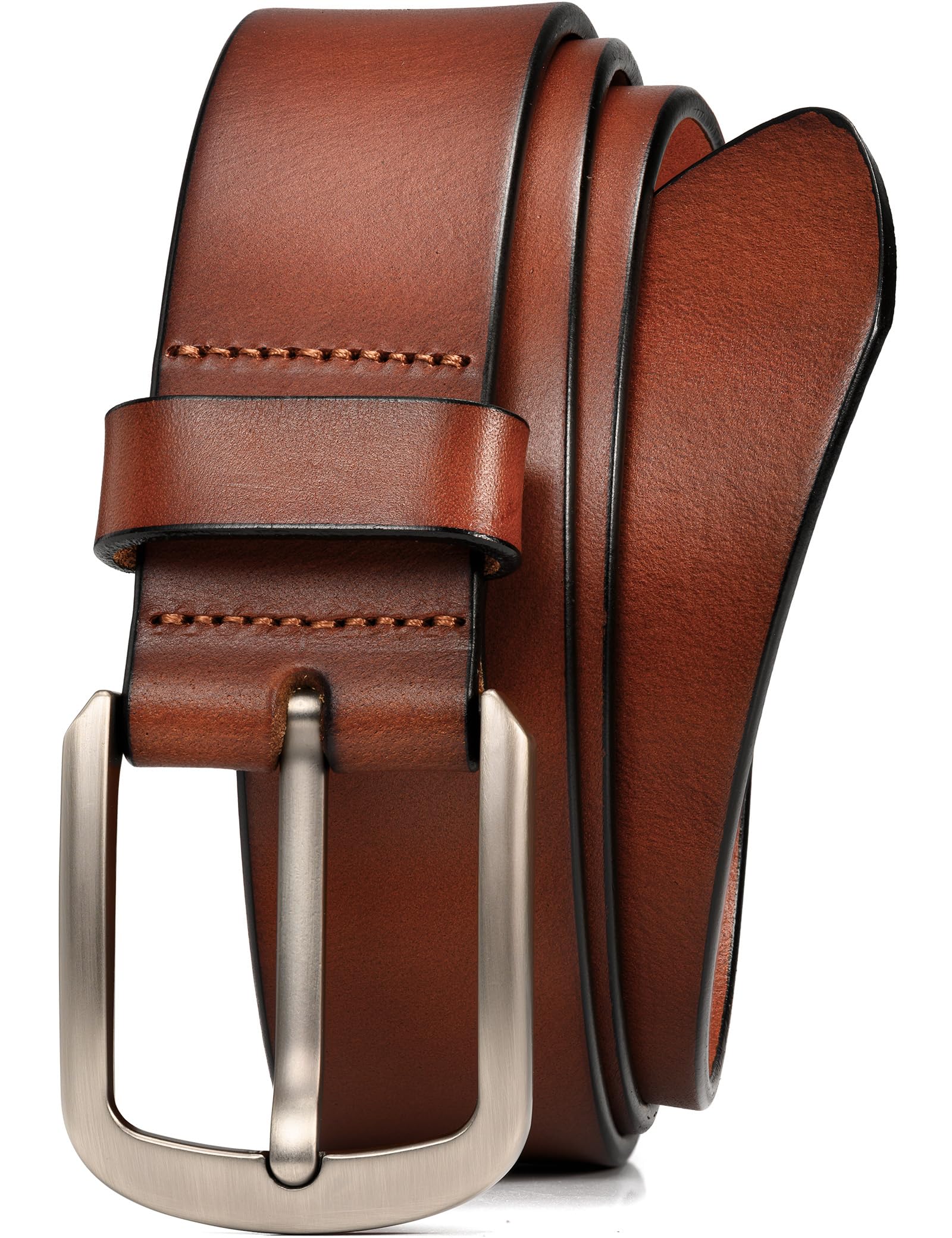 WOLFANT 1 5 Top Full Grain Leather Belt for Men in Gift Box 100 Italian Real Solid Leather