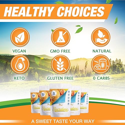 Miniatura 4 de Alulosa - Edulcorante multiusos de mezcla de sucralosa - 1 dulzura de azúcar porciones totales 567 edulcorante cero calorías, sustituto sin azúcar